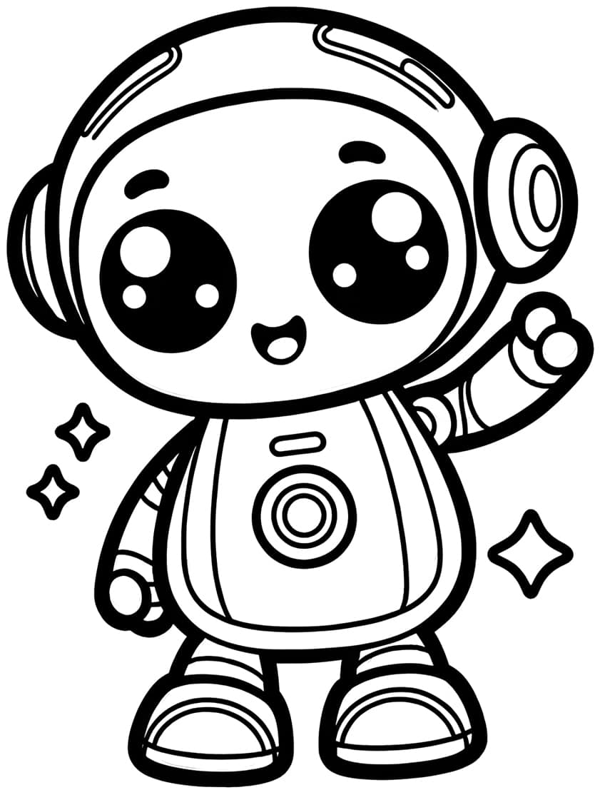 Robot coloring page 42