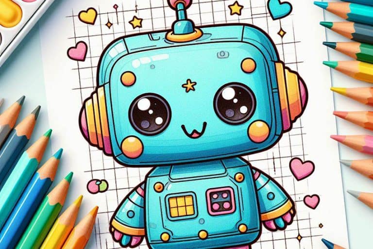Robot Coloring Pages – 43 New Mechanized Friends to Color
