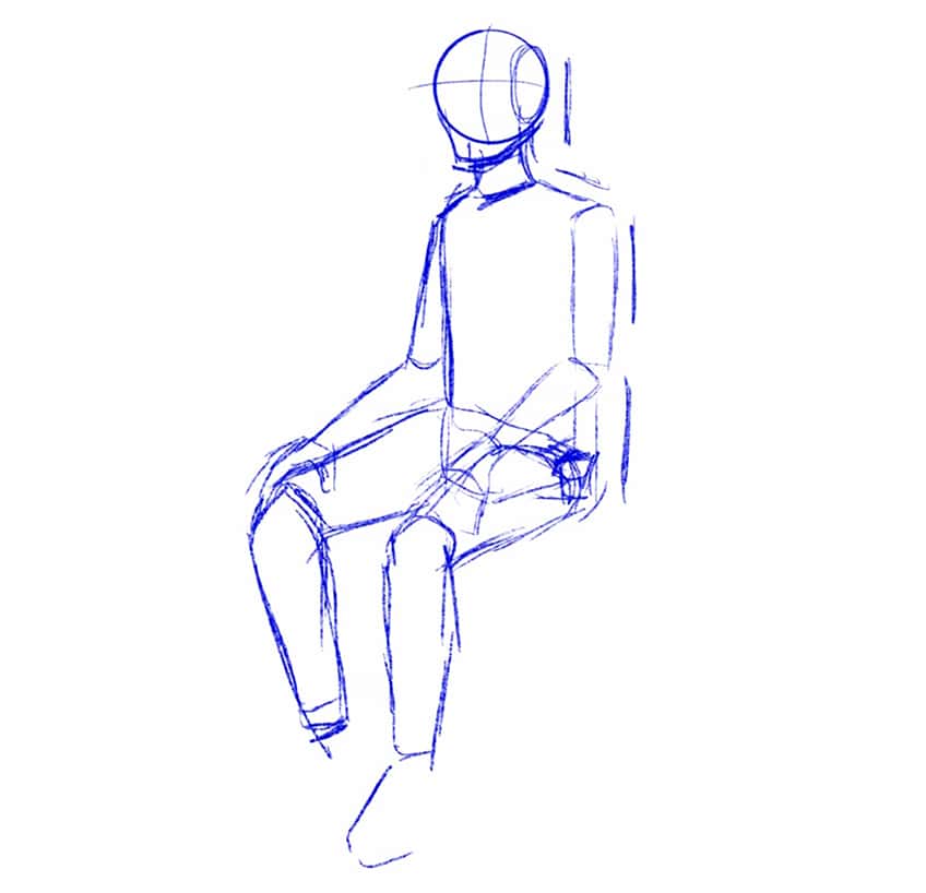 sitting pose reference 05