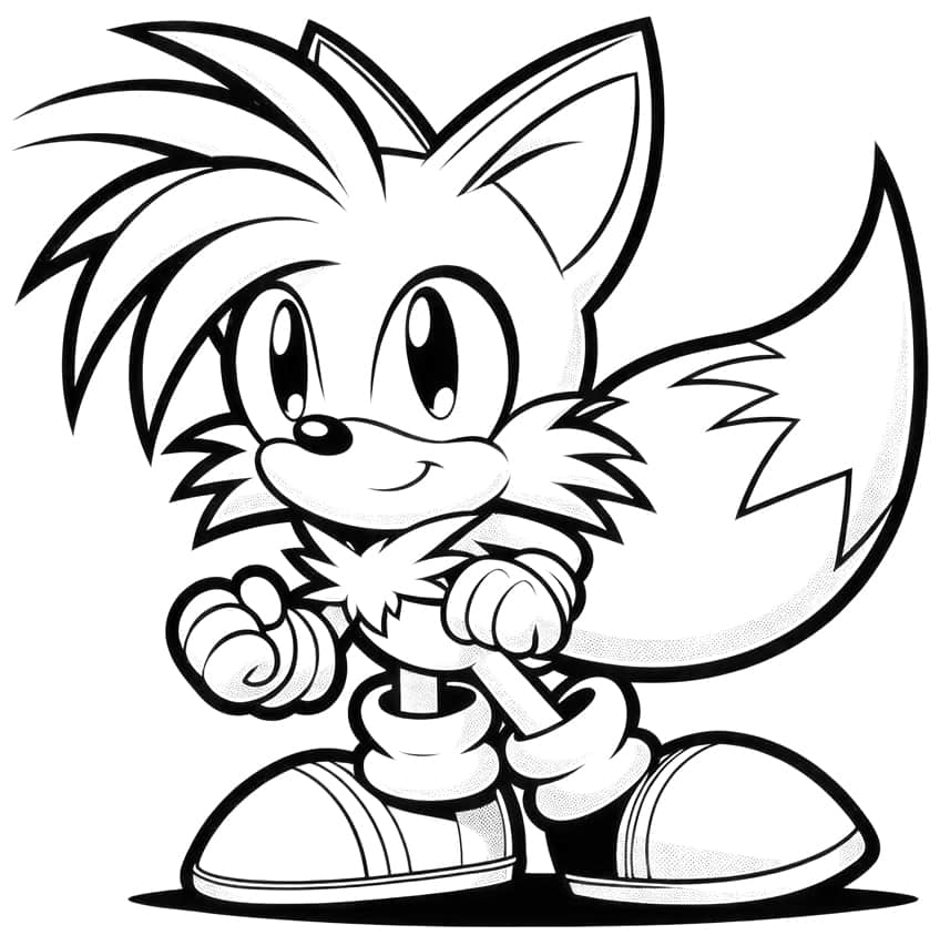 sonic the hedgehog coloring page 01