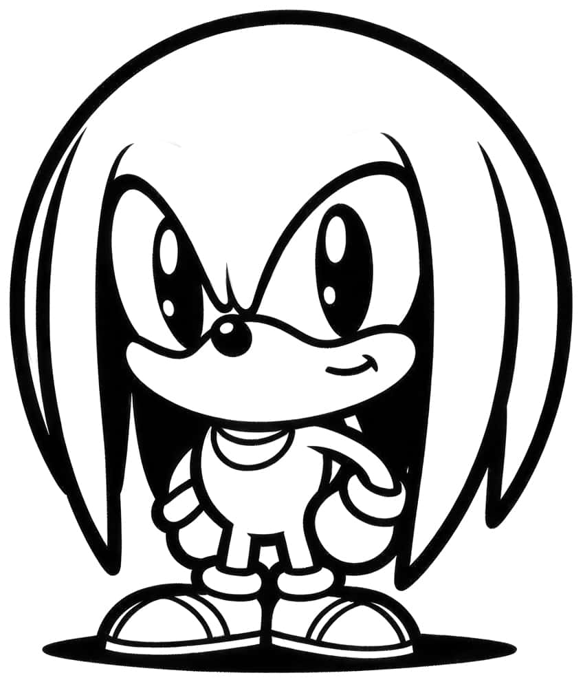 sonic the hedgehog coloring page 04
