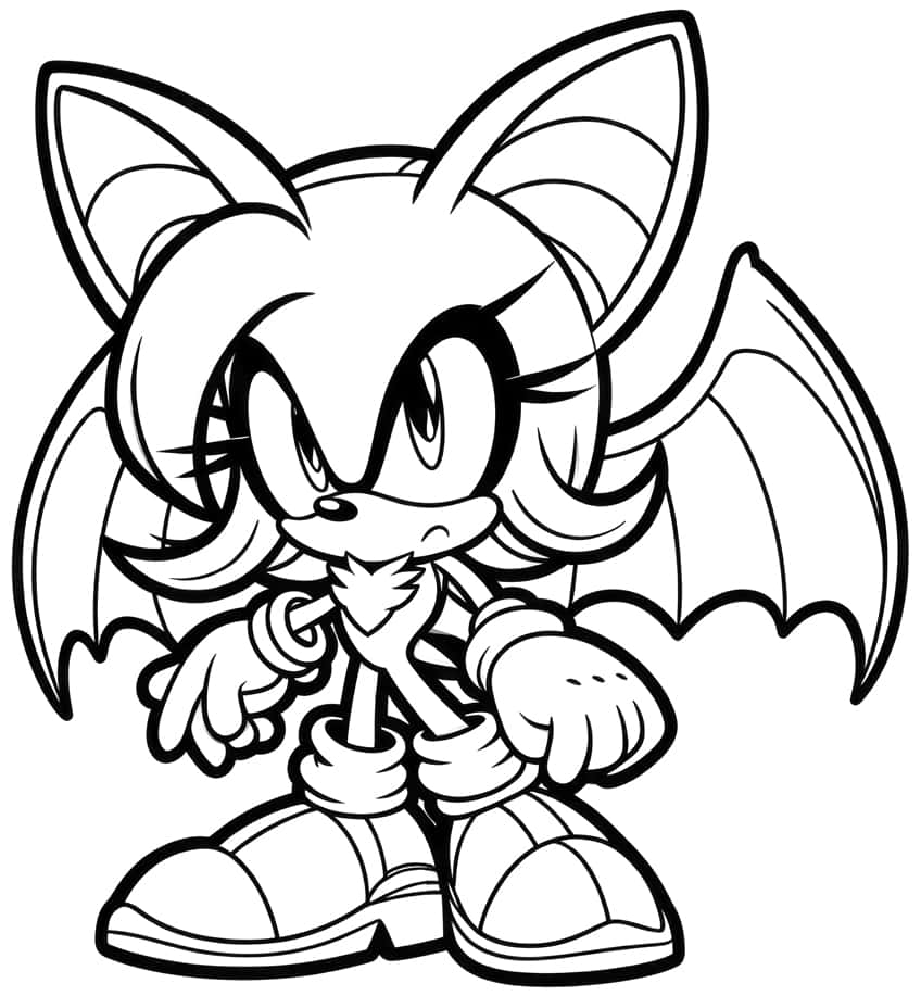 sonic the hedgehog coloring page 16