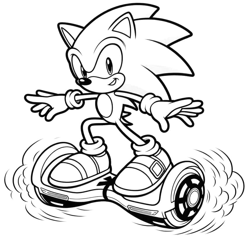 sonic the hedgehog coloring page 24