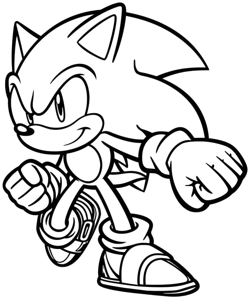 sonic the hedgehog coloring page 31
