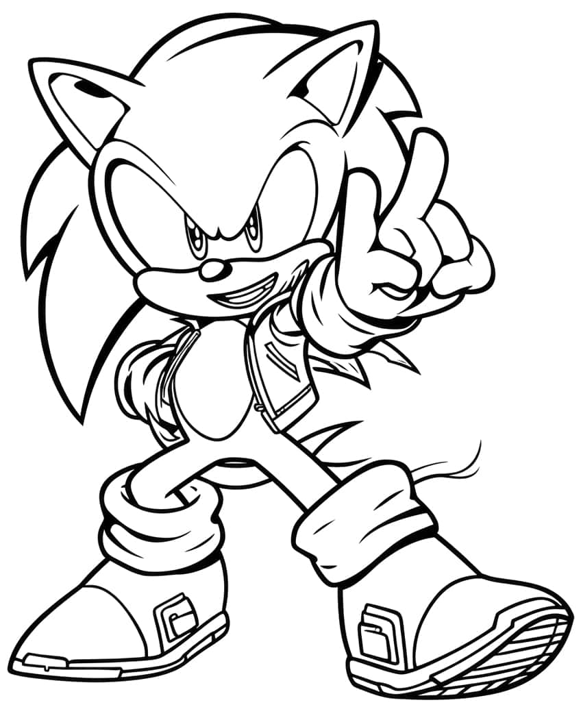 sonic the hedgehog coloring page 33