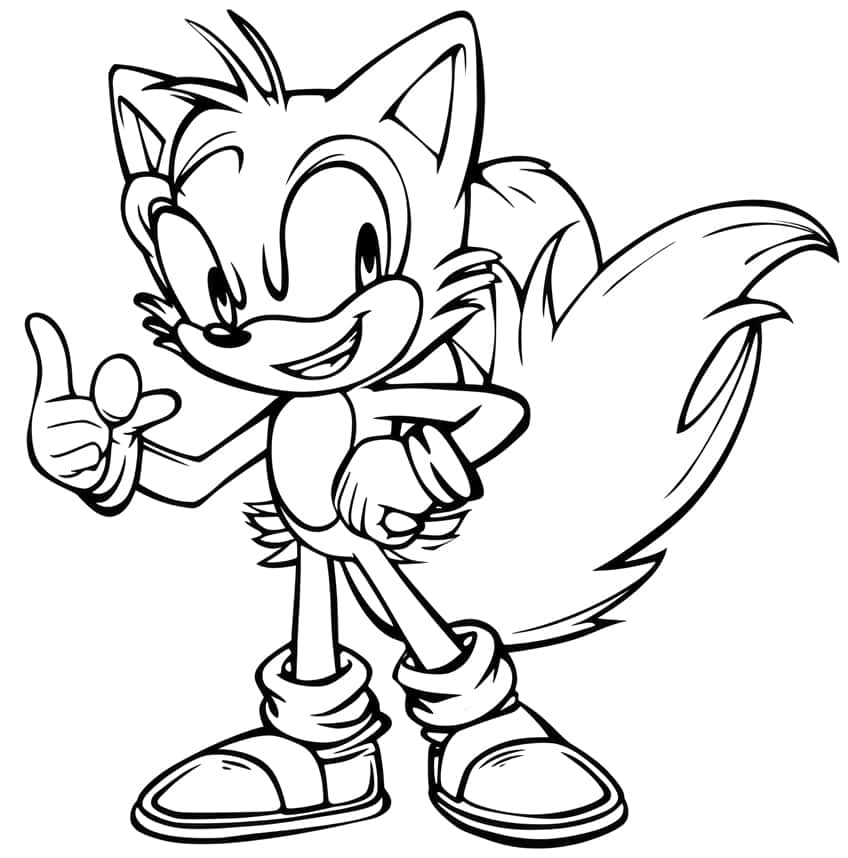 sonic the hedgehog coloring page 35