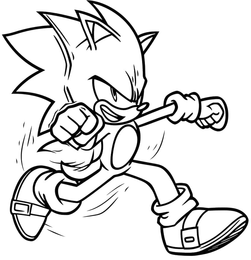 sonic the hedgehog coloring page 37