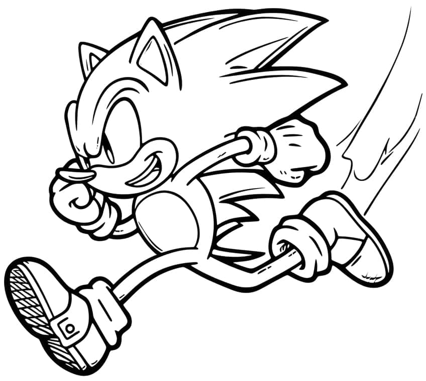 sonic the hedgehog coloring page 38