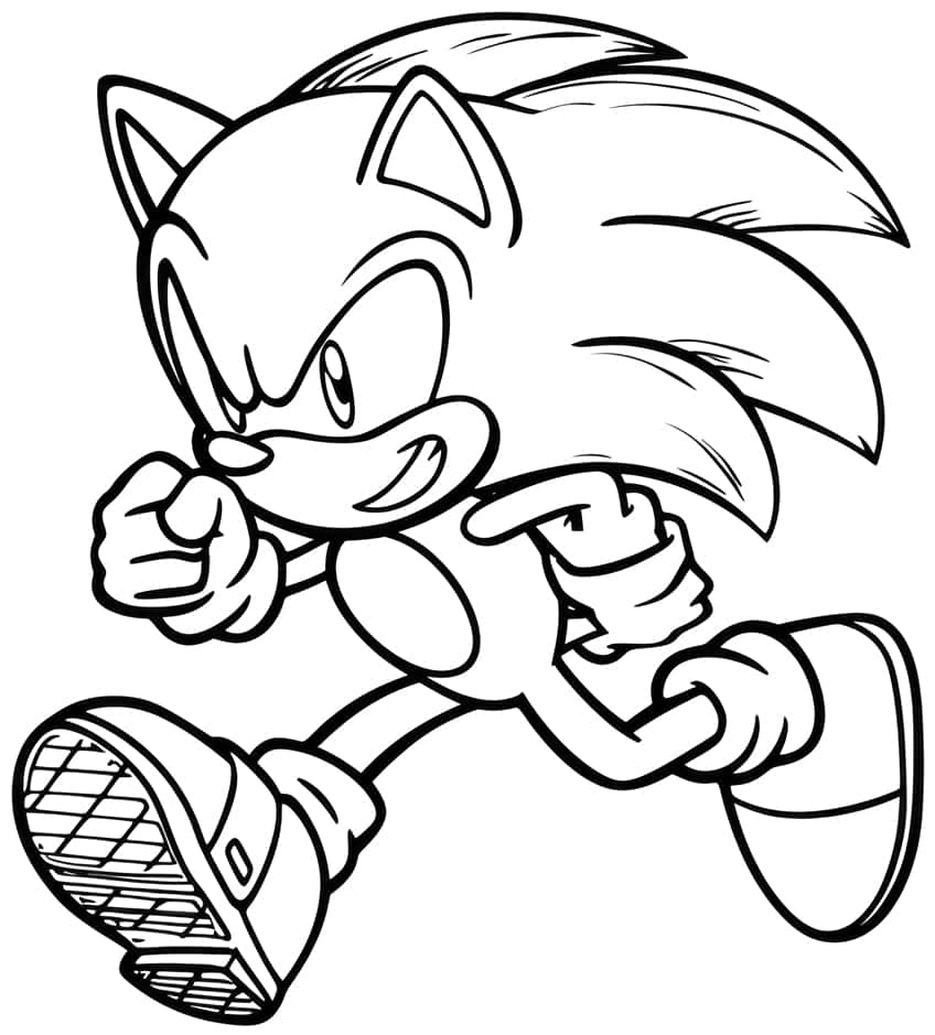 sonic the hedgehog coloring page 39