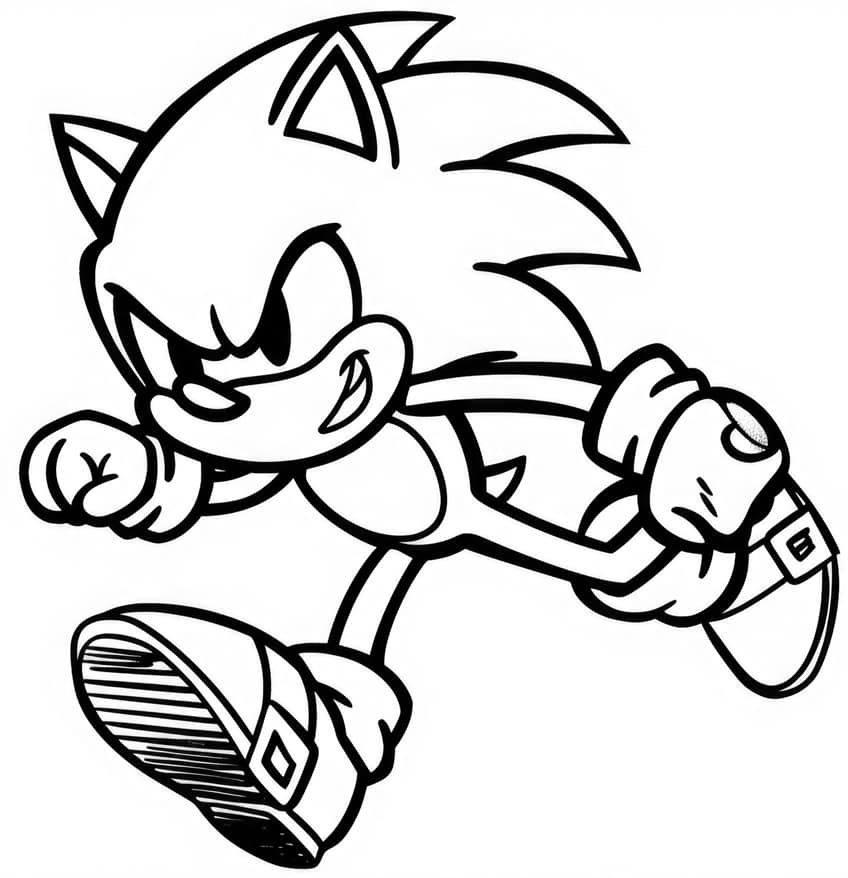 sonic the hedgehog coloring page 43