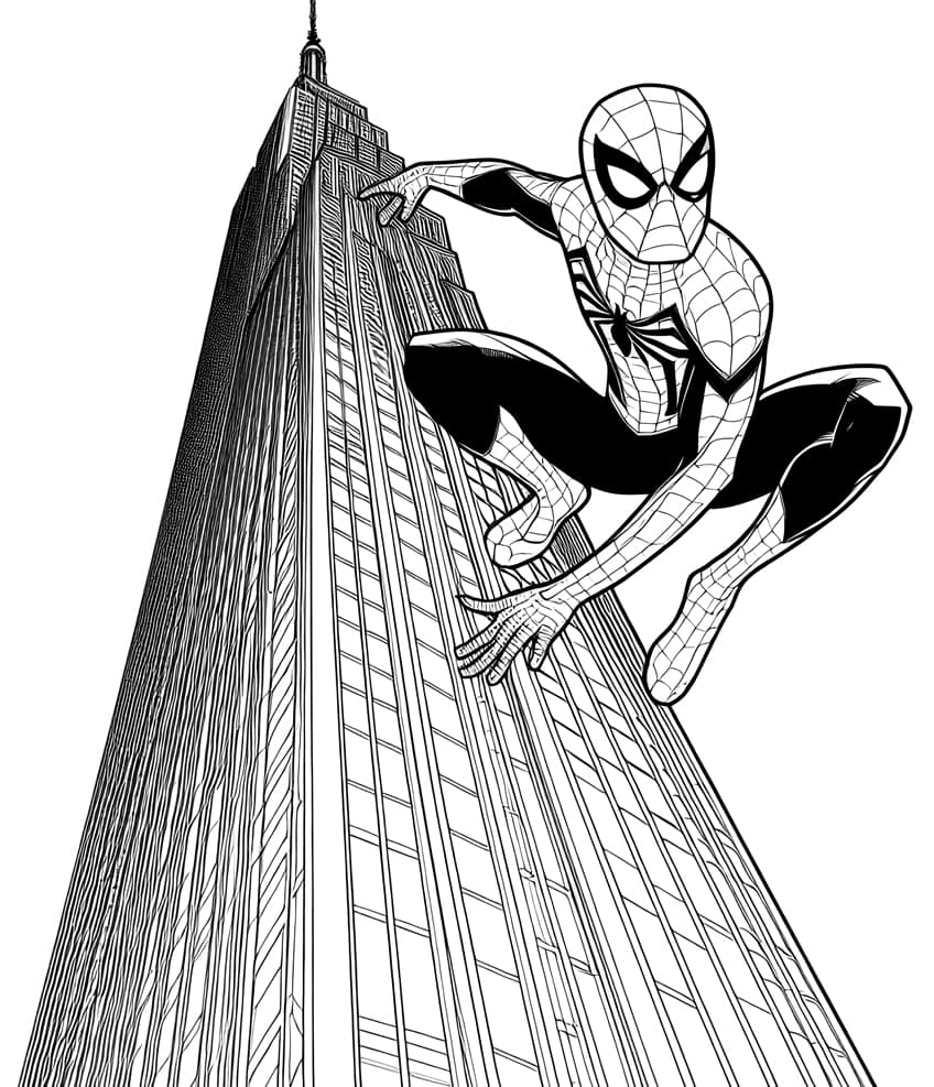 spiderman coloring page 03