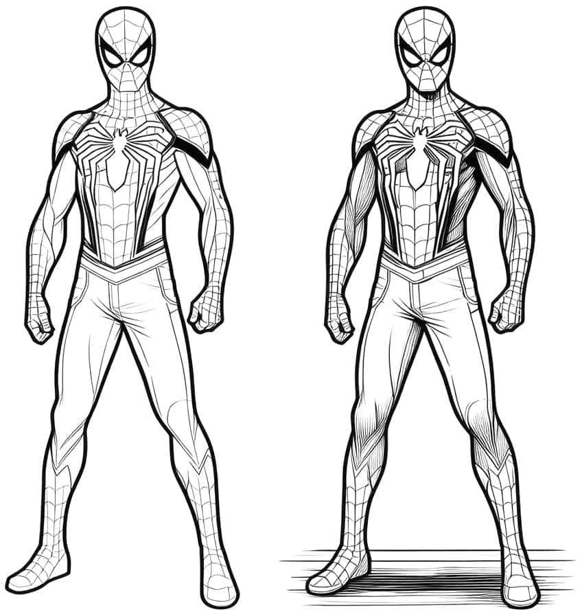spiderman coloring page 19