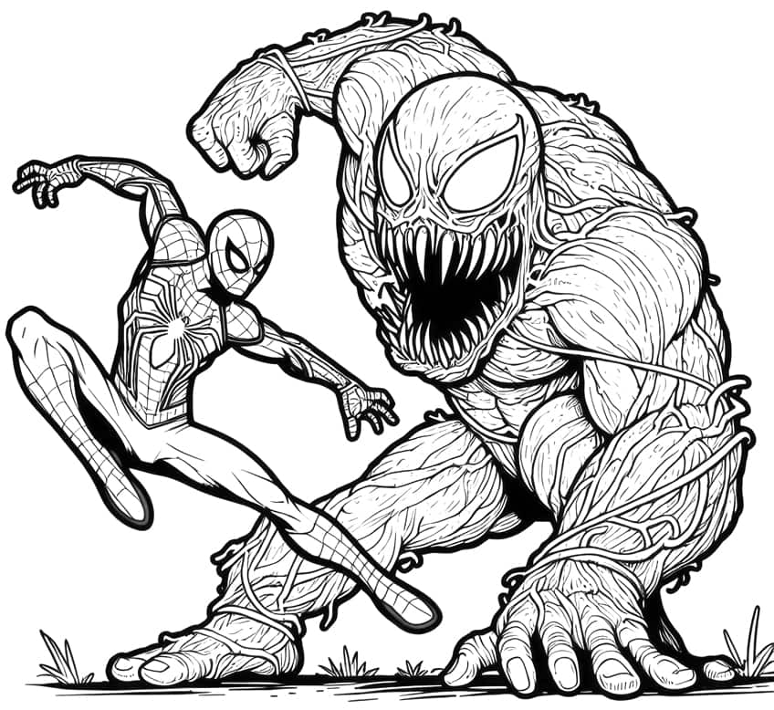 spiderman coloring page 22