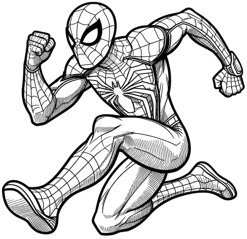 spiderman coloring page 25
