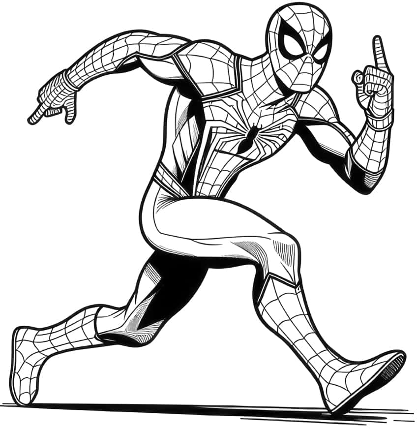 spiderman coloring page 26