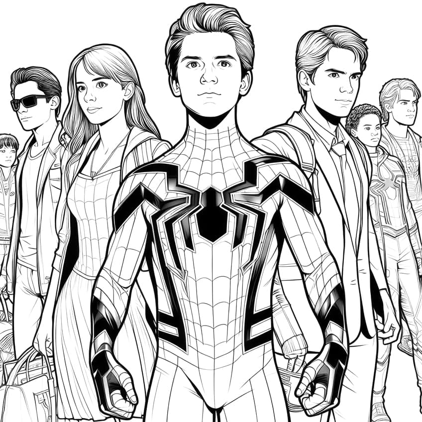 spiderman coloring page 30