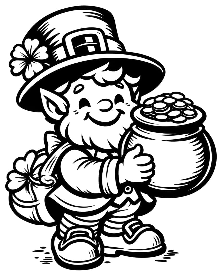 St. Patrick's Day coloring page 02