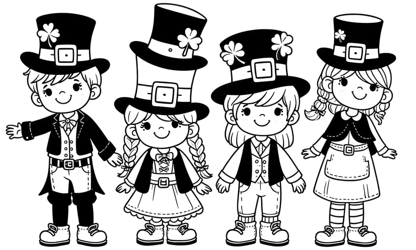 St. Patrick's Day coloring page 06