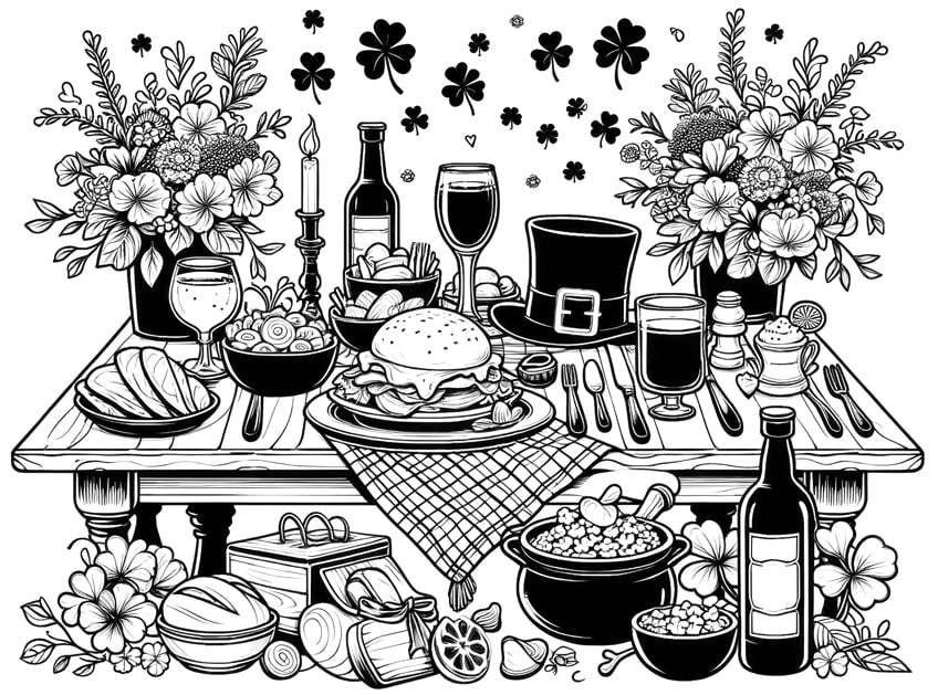 St. Patrick's Day coloring page 08