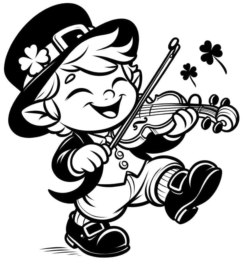 St. Patrick's Day coloring page 10