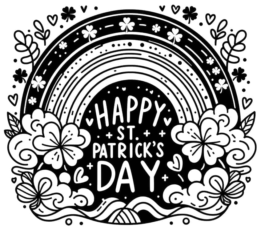 St. Patrick's Day coloring page 11