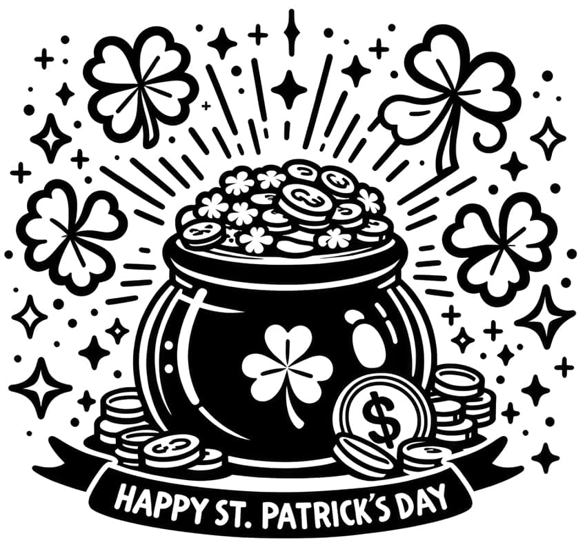 St. Patrick's Day coloring page 12