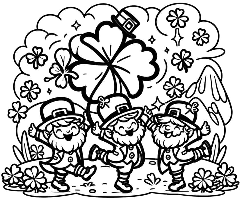 St. Patrick's Day coloring page 14