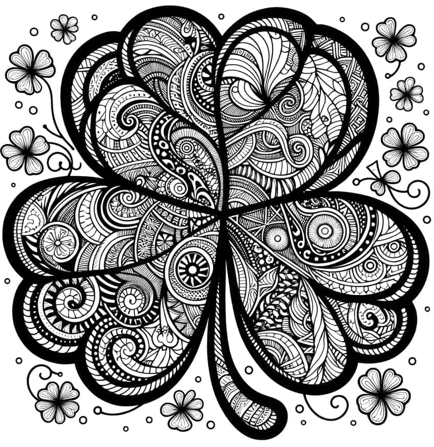 St. Patrick's Day coloring page 19