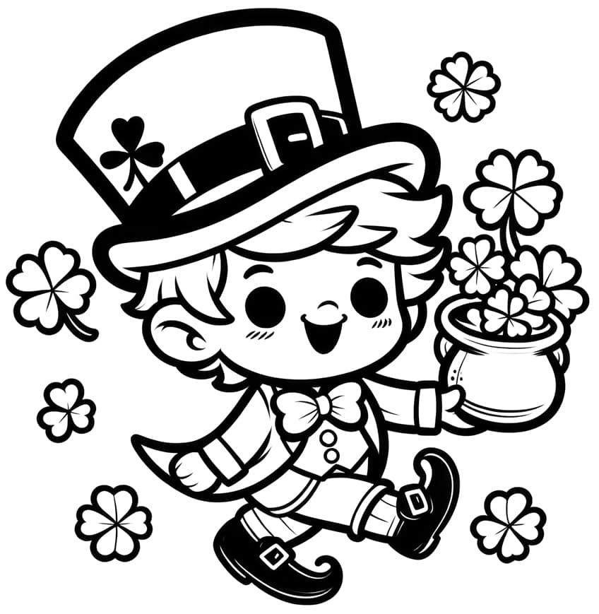 St. Patrick's Day coloring page 25