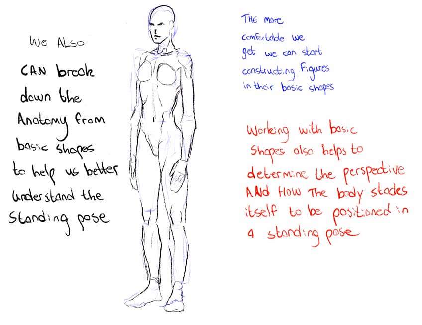 standing poses for drawing