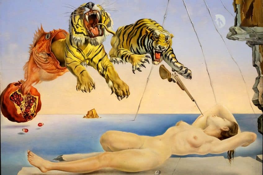 Dream Caused by the Flight of a Bee by Salvador Dali