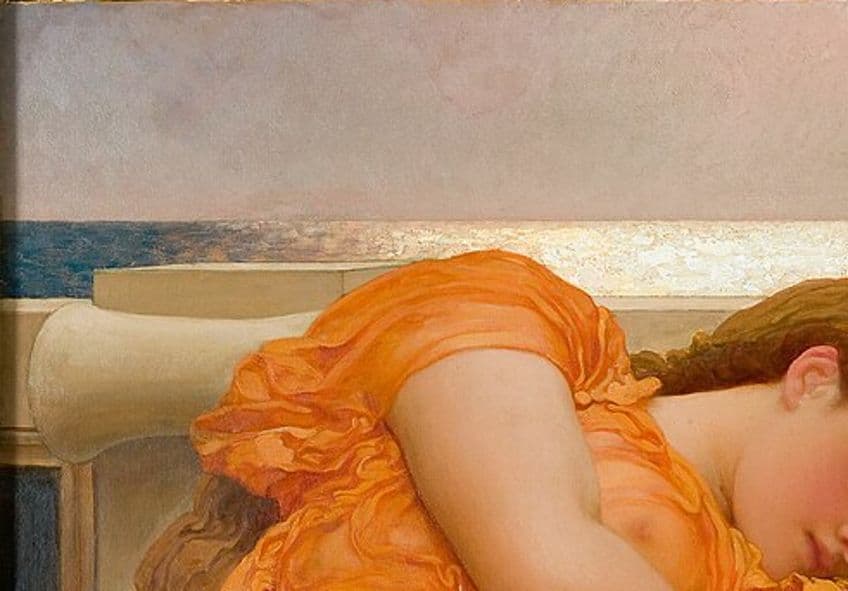 Flaming June by Frederic Leighton Color