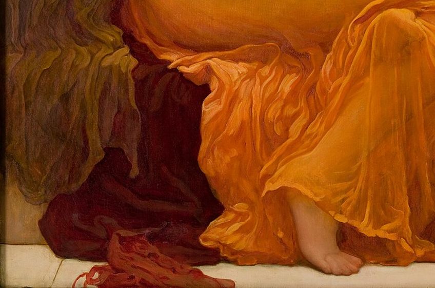 Flaming June by Frederic Leighton Materials