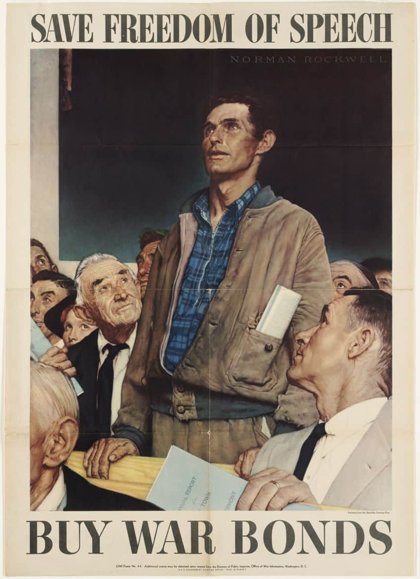 Freedom of Speech by Norman Rockwell Analysis