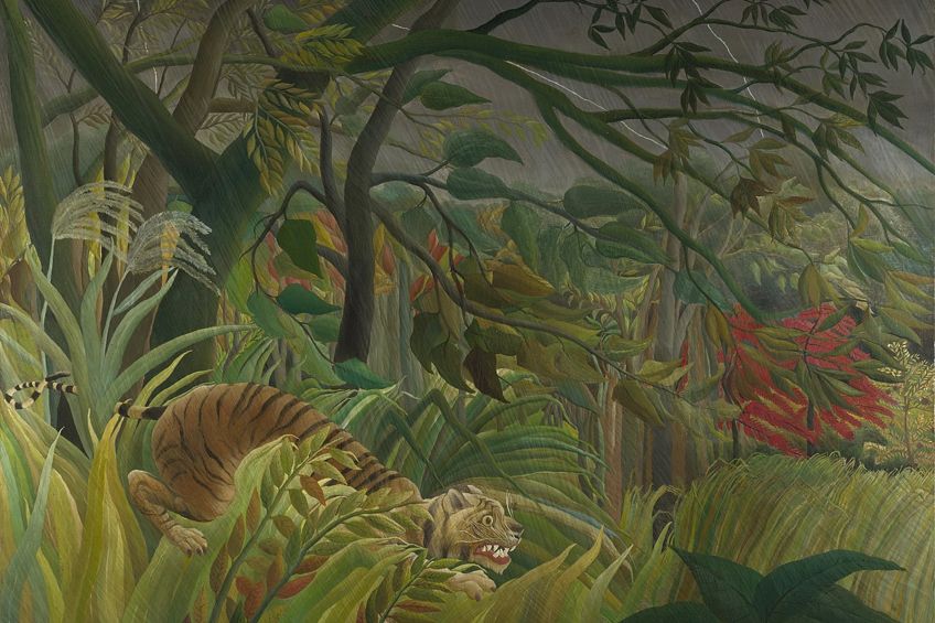 Tiger in a Tropical Storm by Henri Rousseau