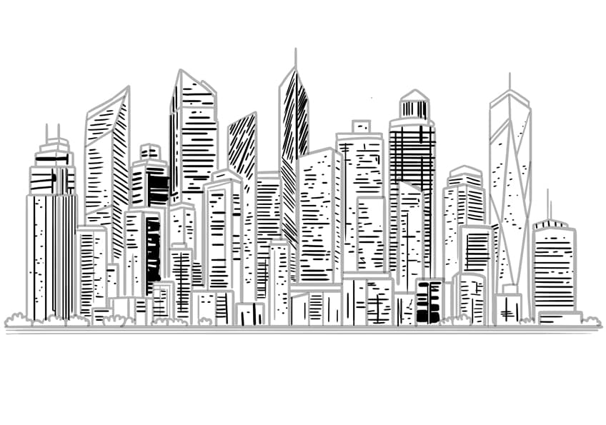 cityscape drawing 07