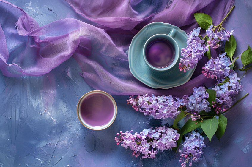 hues of lilac and lavender