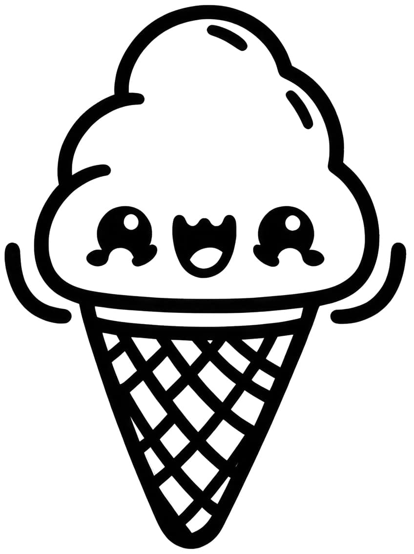 ice cream coloring page 05