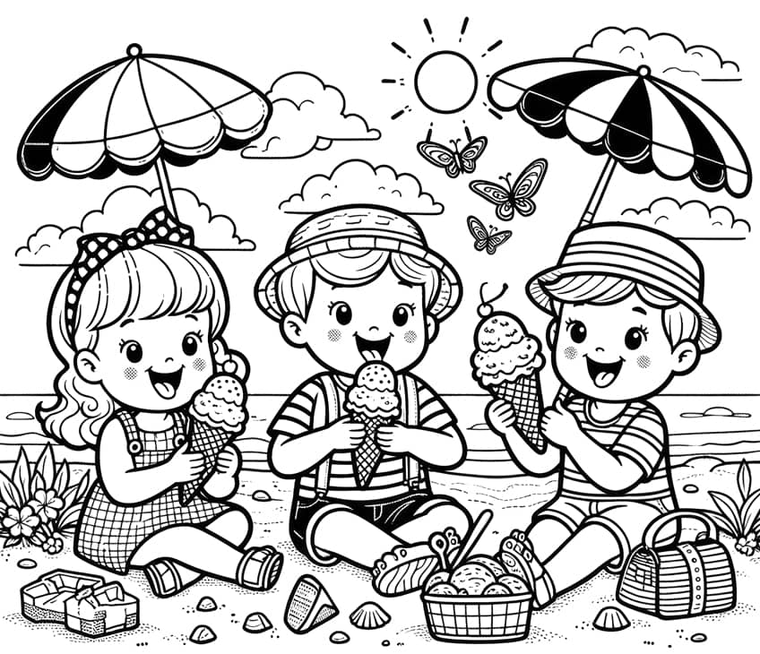 ice cream coloring page 20