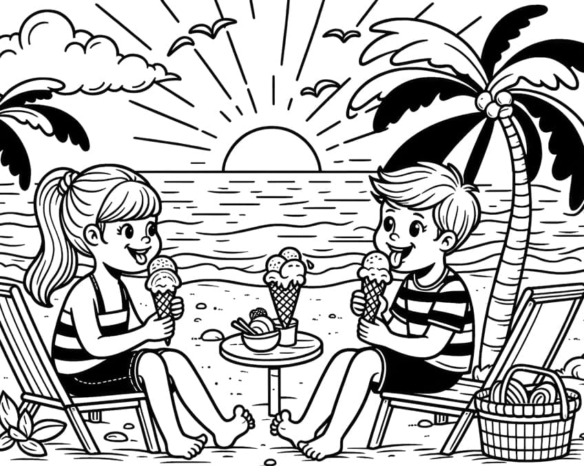 ice cream coloring page 22