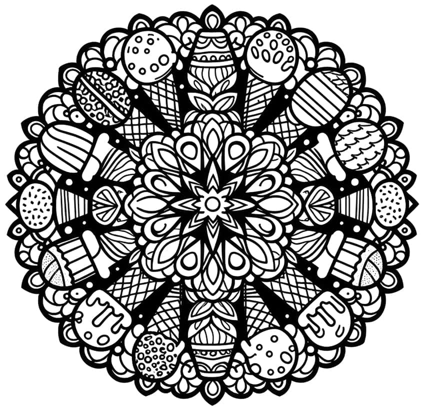ice cream coloring page 27