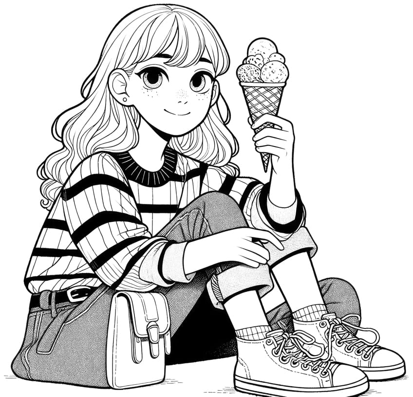 ice cream coloring page 30