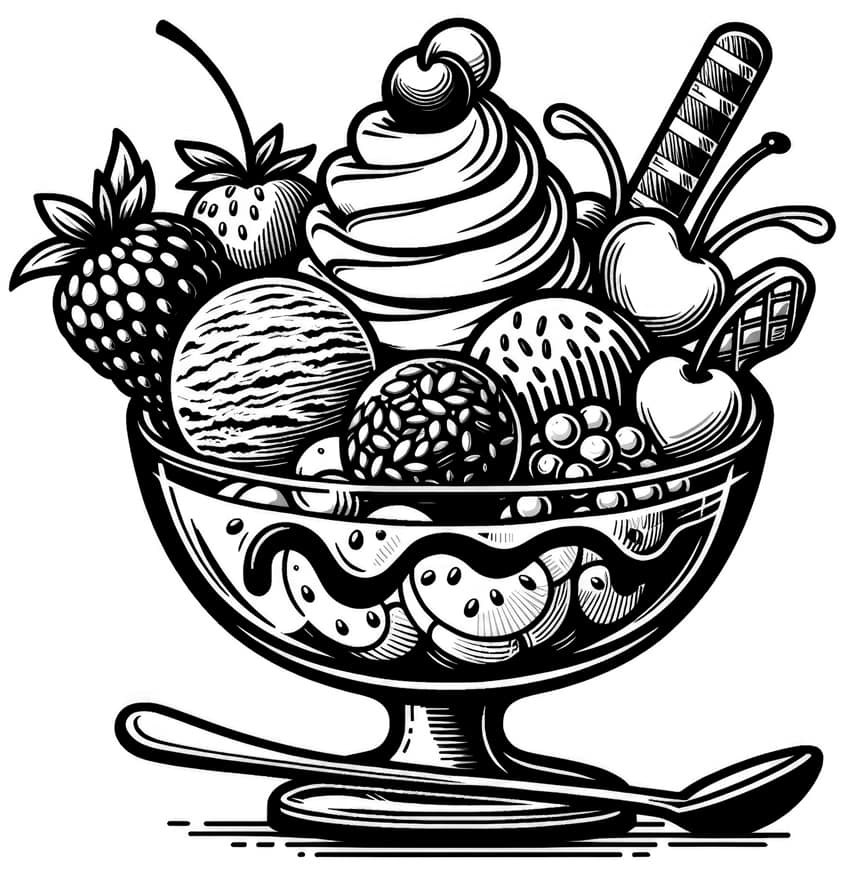 ice cream coloring page 33