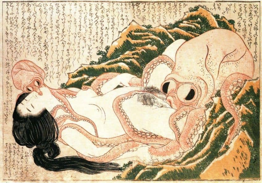 The Dream of the Fisherman's Wife by Katsushika Hokusai Analysis