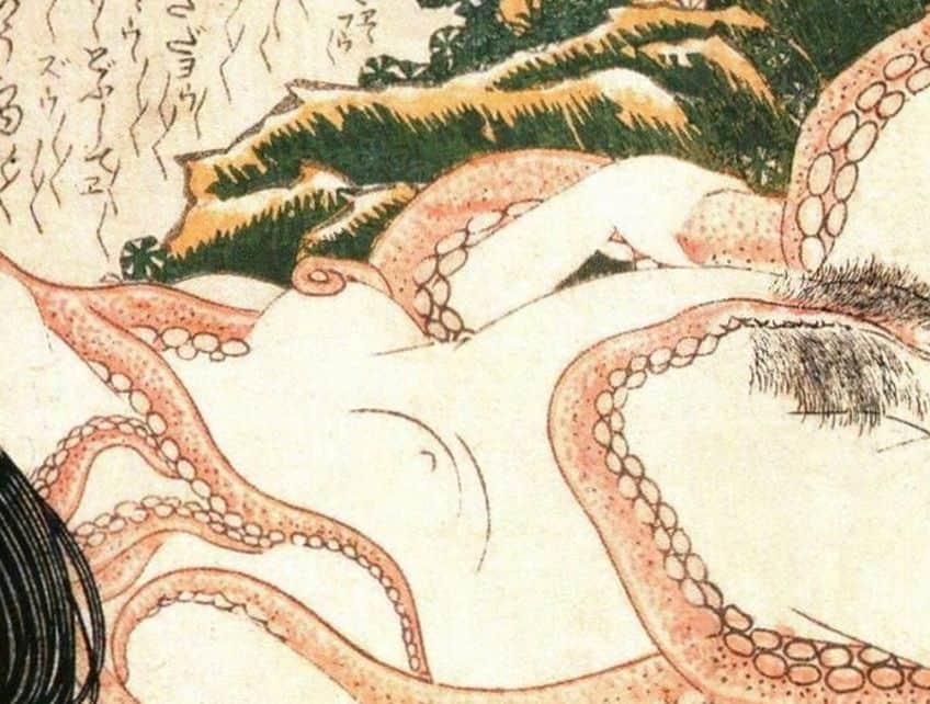 The Dream of the Fisherman's Wife by Katsushika Hokusai Eroticism