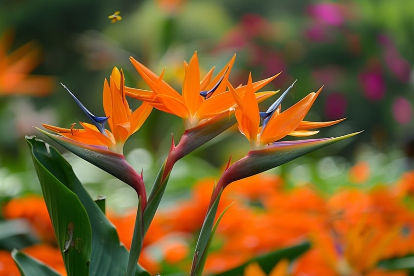 orange bird of paradise flower