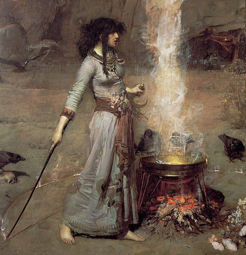 witches in famous artwork