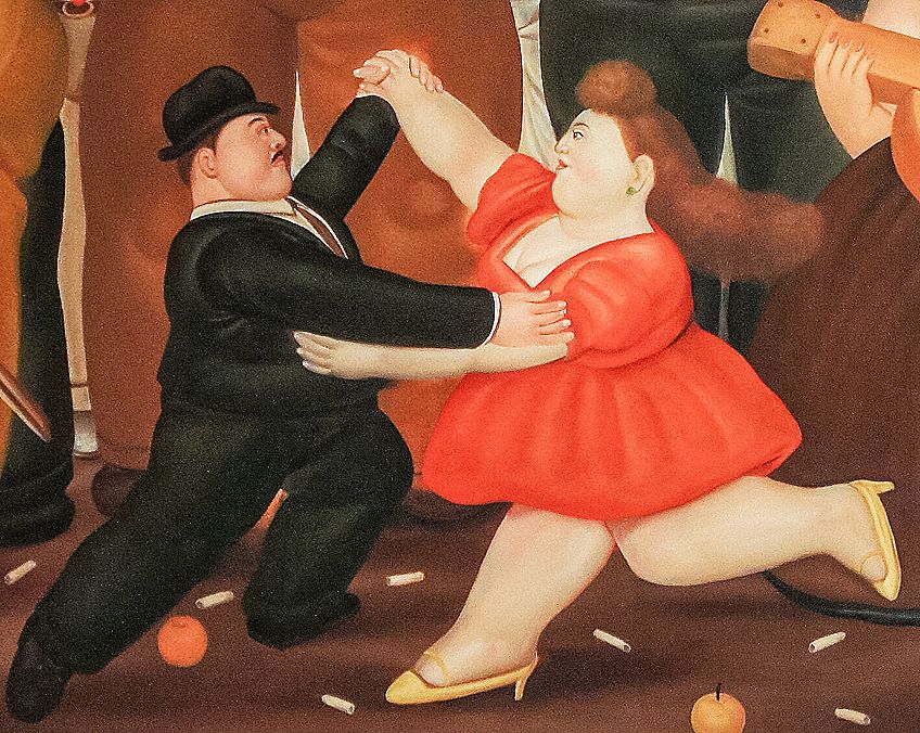 Dancing in Colombia by Fernando Botero Subject