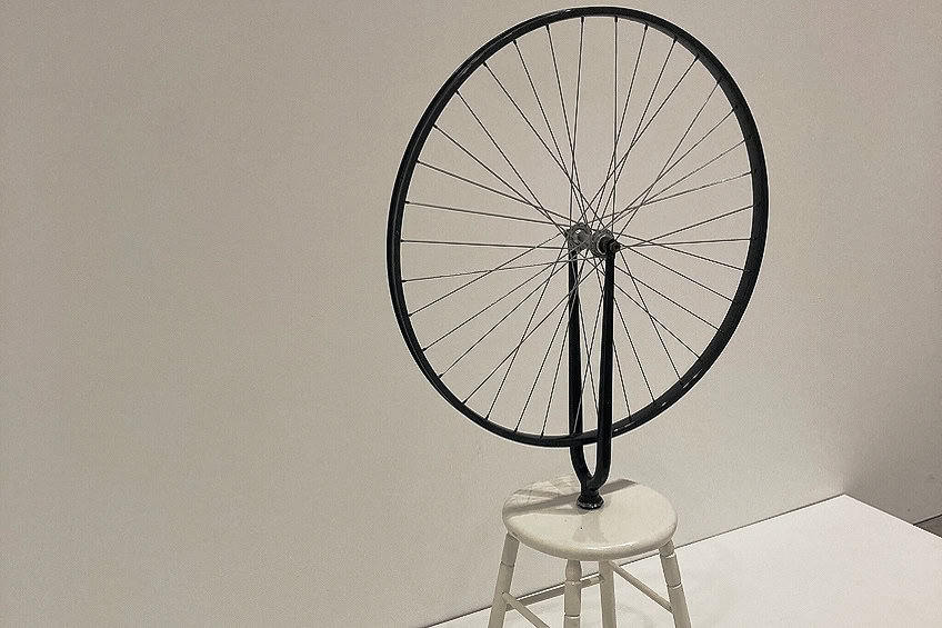 bicycle wheel by marcel duchamp