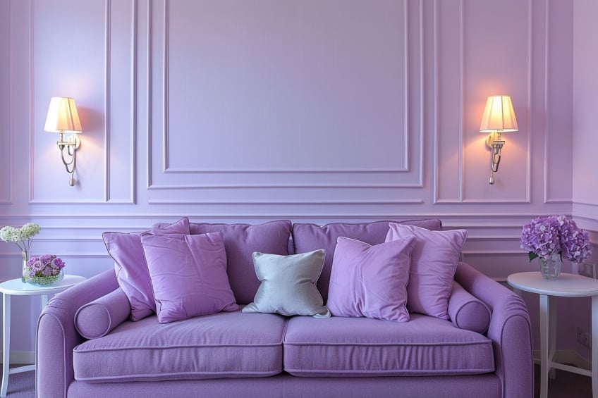 lilac in interior design